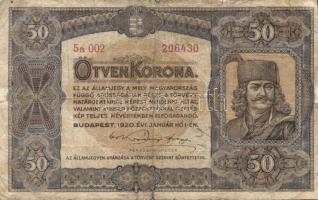 1920. 50K (6x) T:III,III-