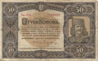 1920. 50K (6x) T:III,III-