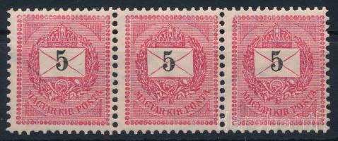 1898 5kr hármascsík