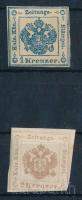 1858 2 klf Hírlapilleték bélyeg újnyomat / reprint