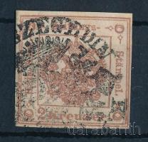 1858 Hírlapilleték bélyeg 2kr \"SZEGEDIN\"