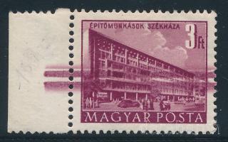 1951 Épületek (I.) ívszéli 3Ft nagyon erős festékcsíkkal Mi 1191 with paint stripe