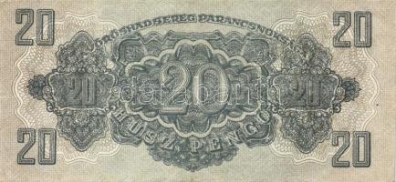 1944. 20P (3x) "Vörös Hadsereg" egyik vágási hibás (magassága kisebb) T:I,I-