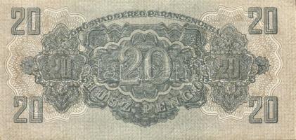 1944. 20P (3x) "Vörös Hadsereg" egyik vágási hibás (magassága kisebb) T:I,I-