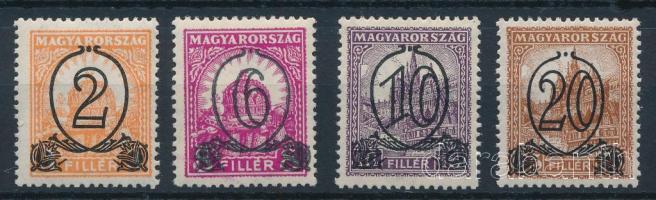 1931 Kisegítő bélyegek (I.) B sor / Mi 471x-474x A (38.000)