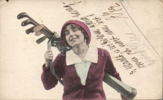 Golf player lady (Rb)