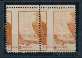 Nyugat-Magyarország IX. 1921 6K pár jelentősen elfogazva