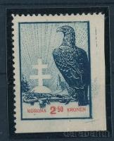 Nyugat-Magyarország IX. 1921 2,5K jobb oldalon és alul vágott bélyeg