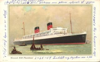 RMS Mauritania not pc, info on backside (fa)