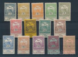1913 Árvíz (I.) 1-60f 14 érték a sorból (11.500)