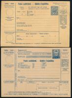 1910-1927 2 klf használatlan szállítólevél