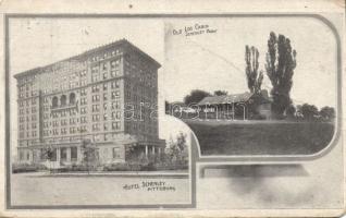 Pittsburgh Hotel Schenley and Old log cabin (fa)