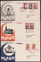 1956-1969 18 db első repülés boríték, közte ritka járatok, luxus minőségben / 1956-1969, 18 first flight covers, including rare flights