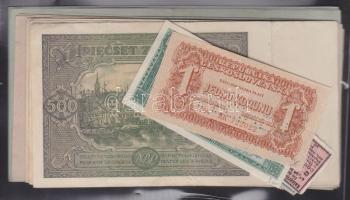 44db klf külföldi bankjegy és mellé Ottomán kuponok T:I(80%),II