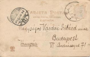 1905 Balló Ede festőművész saját kézzel írt és aláírt lapja Várdai Szilárdnak