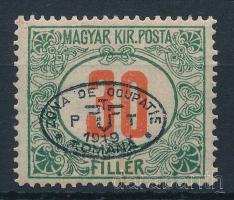 Debrecen I. 1919 Portó 30f (rozsda / stain) Signed: Bodor