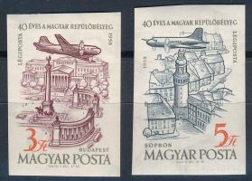 1958 40 éves a magyar repülőbélyeg vágott sor