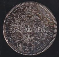 1734. 1/4 Thaler "III. Károly" Ag T:3+