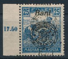Nagyvárad 1919 Arató 25f kettős felülnyomással / double overprint  Signed: Bodor