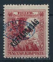 Debrecen I. 1919 Hadisegély/Köztársaság 40f Signed: Bodor