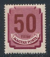 1946 Forint-filléres portó 50f alig látható, nagyon halvány vízjellel / almost invisible watermark