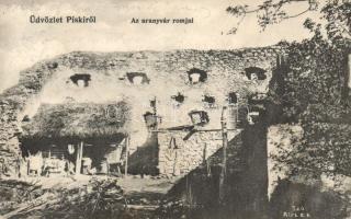 Piski Aranyvár castle ruins