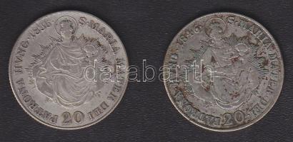 1835B + 1846B 20Kr Ag T:3