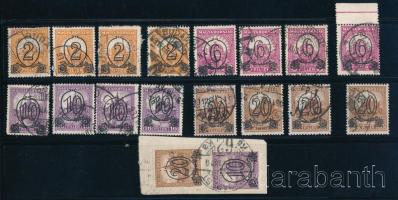 1931 Kisegítő bélyegek (I.) 18 db bélyeg