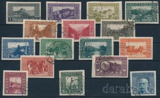 1906 Teljes vágott sor / imperforate set
