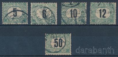 1905 Zöldportó sor A / Mi P 11-14 + 16 A