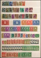1945-1946 113 db II. inflációs bélyeg A4-es berakólapon