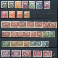 1924-1926 38 db Ikarusz és Pengő-fillér bélyegek A4-es berakólapon