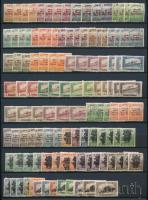 1919-1920 124 db bélyeg A4-es berakólapon