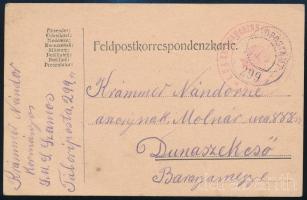~1916 Tábori posta levelezőlap / Field postcard "S.M.S. SZAMOS"