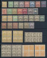 1908-1913 59 db bélyeg A4-es berakólapon