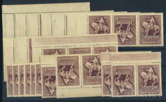 1956 Hunyadi 1Ft 10 db 3-as csík és 10 db pár