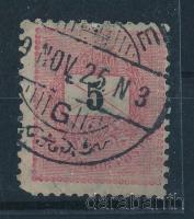 1899 Feketeszámú 5kr sztereotip jegyekkel