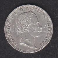 1858A 1/4Fl "Ferenc J." Ag T:3+