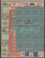 1916-45. Cukorjegy, közellátási szelvény, húsjegy, szappanjegy, lisztjegy, liszt-pótjegy, liszt-és kenyérjegy, kenyérpótjegy T:II,III