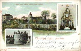 Késmárk Thököly castle, prison and chapel interior