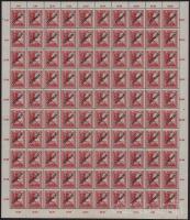 1918 Hadisegély/Köztársaság 40f hajtott teljes ív (8.000)