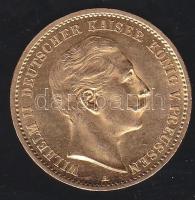 Németország 1910A 10M "II. Vilmos" Au 4g T:2+