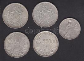 Románia 1914-1946. 5db klf lei T:vegyes
