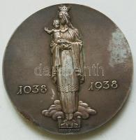 Madarassy W.: Szent István 1038-1938. ezüstözött bronz / 76,5mm