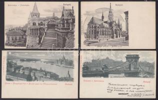 cca 1900 15 db jó állapotú Budapest, benne Divald is / 15 Budapest in good condition