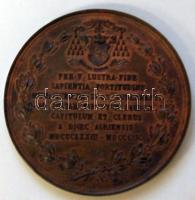 Samassa egri érsek jubileumi emlékérme 1873-1898. Br / 60mm
