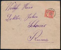1900 Levél Turul 10f bérmentesítéssel "SURCIN" - "RUMA"