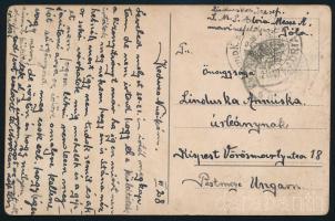 1916 Pola kikötő képeslap "K.und.K. K(RIEGSMARINE) / S.M.S. ADRIA"
