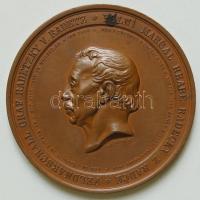 1859. Seidan: Radetzky emlékmű avatása Prágában Br emlékérme / 80mm