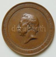 1859. Seidan: Radetzky emlékmű avatása Prágában Br emlékérme / 80mm